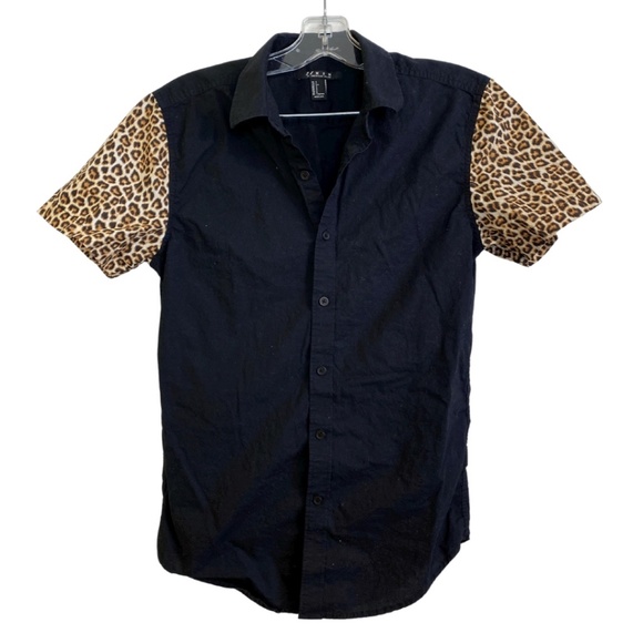 Printed Short-Sleeve Button-Down - Picture 1 of 3